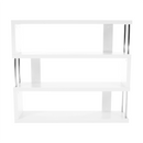 Könyvespolc, fehér/ lágy fényű, BENITO