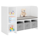 Polcállvány paddal, fehér/szürke, BENKO