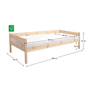 Ágy ráccsal, 90x200, lucfenyő, BENY