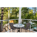 Étkezőasztal, fekete acél/edzett üveg, BORGEN TYP 2