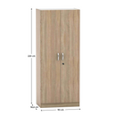 Szekrény zárral, tölgy sonoma, BETTY 2 BE02-003-z0