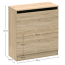 Ágyneműtartó, tölgy sonoma, BETTY 2 BE-02-040