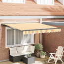 vidaXL Napernyő keret Sárga és Fehér 300 x 250 cm