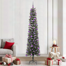 vidaXL Mű karácsonyfa 300 LED-del Zöld 240 cm PVC és Műanyag és Acél