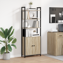 vidaXL Könyvespolc Sonoma tölgy 60 x 24 x 161 cm Faanyag