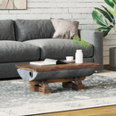 vidaXL Dohányzóasztal Természetes 90 x 50 x 35 cm faszínű