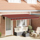 vidaXL Behúzható napellenző Narancssárga 350 x 200 cm szövet
