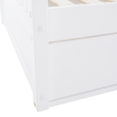 Montessori ágy, 90x200, fehér, tömör, BIANKA