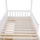 Montessori ágy, 90x200, fehér, tömör, BIANKA