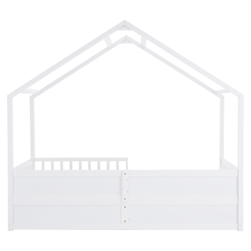 Montessori ágy, 90x200, fehér, tömör, BIANKA