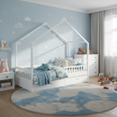 Montessori ágy, 90x200, fehér, tömör, BIANKA