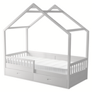 Montessori ágy, 90x200, fehér, tömör, BIANKA