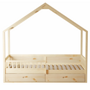 Montessori ágy, 90x200, természetes, tömör, BIANKA