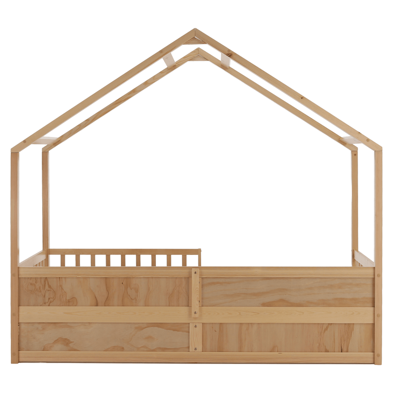 Montessori ágy, 90x200, természetes, tömör, BIANKA