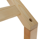 Montessori ágy, 90x200, természetes, tömör, BIANKA