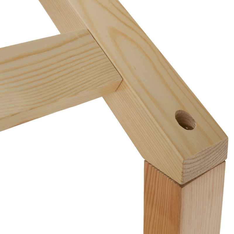 Montessori ágy, 90x200, természetes, tömör, BIANKA