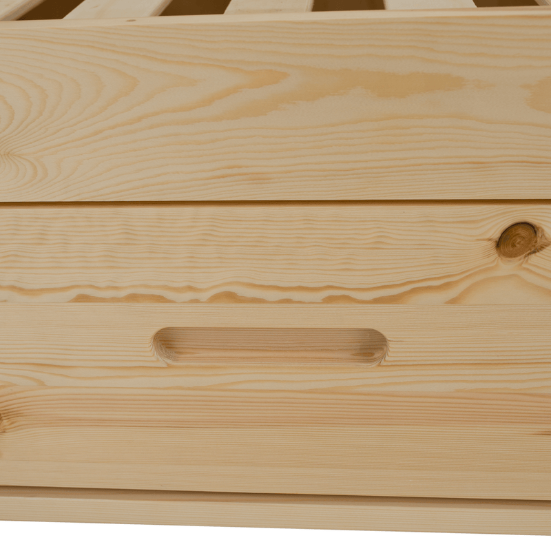 Montessori ágy, 90x200, természetes, tömör, BIANKA