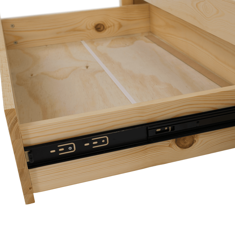 Montessori ágy, 90x200, természetes, tömör, BIANKA