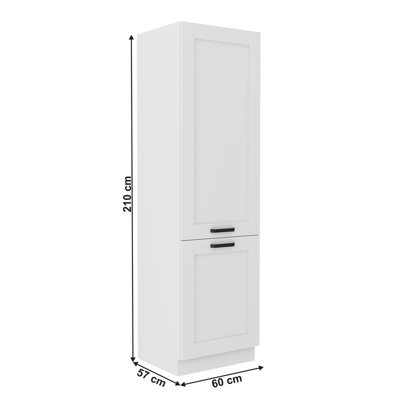 Magas szekrény, polcos, fehér, LULA 60 DK-210 2F