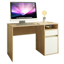 PC asztal, sonoma tölgy/fehér, BILI NEW