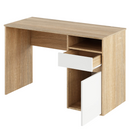 PC asztal, sonoma tölgy/fehér, BILI NEW