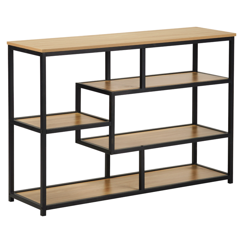 Polcállvány, fekete/tölgy, BILOTE NEW TYP 2