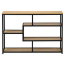 Polcállvány, fekete/tölgy, BILOTE NEW TYP 2