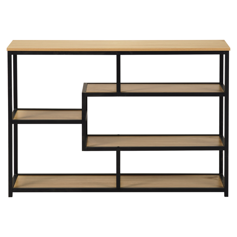 Polcállvány, fekete/tölgy, BILOTE NEW TYP 2