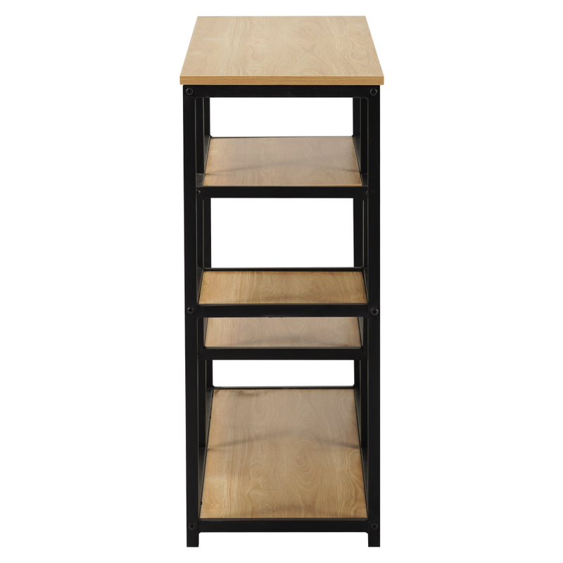 Polcállvány, fekete/tölgy, BILOTE NEW TYP 2