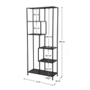 Polcállvány, fekete, BILOTE TYP 3