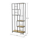 Polcállvány, fekete/tölgy, BILOTE TYP 3