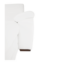 U alakú ülőgarnitúra, textilbőr fehér, jobbos, BITER U