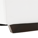 U alakú ülőgarnitúra, textilbőr fehér, jobbos, BITER U