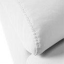 U alakú ülőgarnitúra, textilbőr fehér, jobbos, BITER U