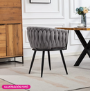 Étkezőszék, sötétszürke Velvet szövet/fekete, BLER