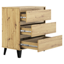 Komód, artisan tölgy, BOGAN NEW 3S70