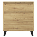 Komód, artisan tölgy, BOGAN NEW 3S70