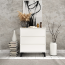 Komód, fehér, BOGAN NEW 3S70