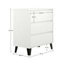 Komód, fehér, BOGAN NEW 3S70