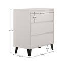 Komód, cashmere, BOGAN 3S70