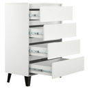 Komód, fehér, BOGAN NEW 4S70