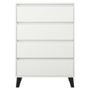 Komód, fehér, BOGAN NEW 4S70