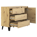 Komód, artisan tölgy, BOGAN NEW 1D3S