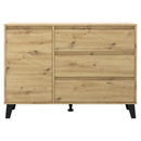 Komód, artisan tölgy, BOGAN NEW 1D3S
