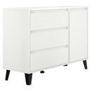 Komód, fehér, BOGAN NEW 1D3S