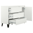 Komód, fehér, BOGAN NEW 1D3S