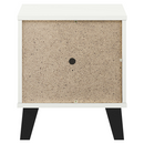 Éjjeliszekrény, fehér, BOGAN NEW 1S