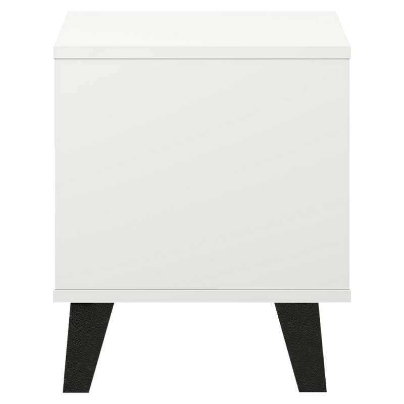 Éjjeliszekrény, fehér, BOGAN NEW 1S