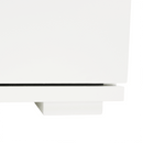 Cipőtároló pad, fehér/szürke, BOKSA