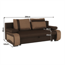 Kanapé, csokoládé/világos barna, BOLIVIA